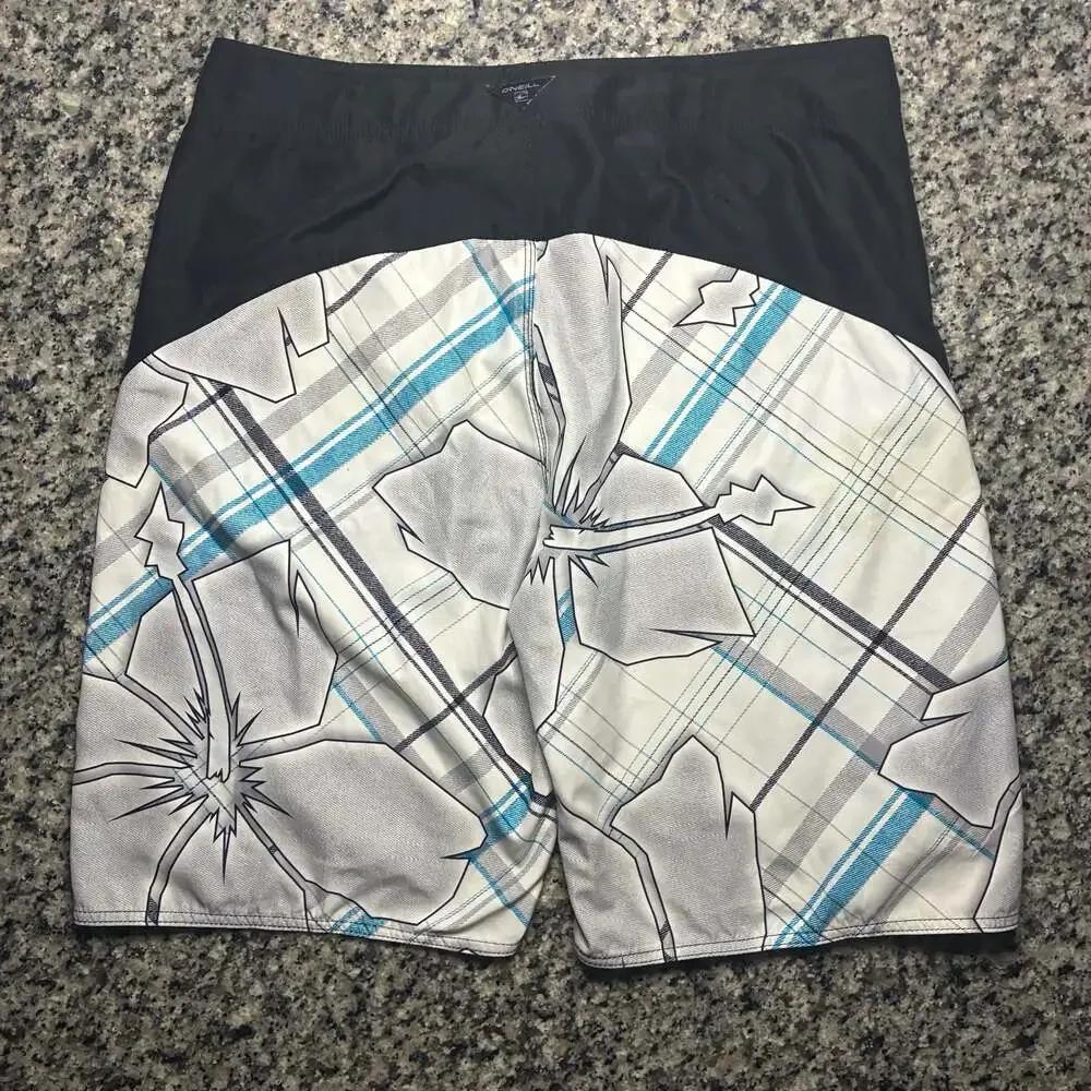 O'Neill Y2K Blue Floral Board Shorts Men Size 36